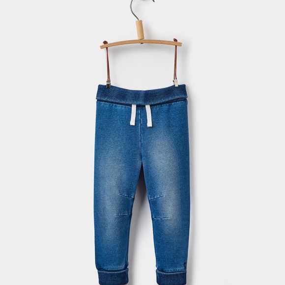 jersey denim joggers